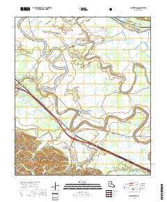 Cloutierville 2018 topographic map thumbnail