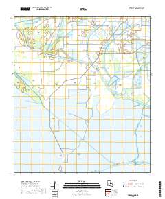 Forked Island 2018 topographic map thumbnail