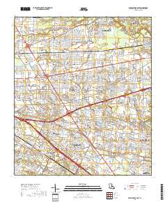 Baton Rouge East 2018 topographic map thumbnail