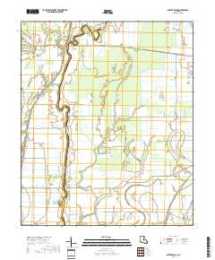 Baxter Bayou 2018 topographic map thumbnail