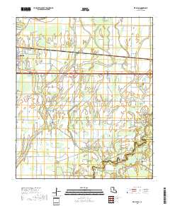 Bee Bayou 2018 topographic map thumbnail