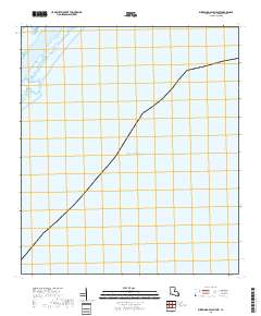 Burrwood Bayou East 2018 topographic map thumbnail