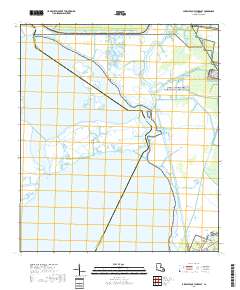 Lake Cataouatche East 2018 topographic map thumbnail
