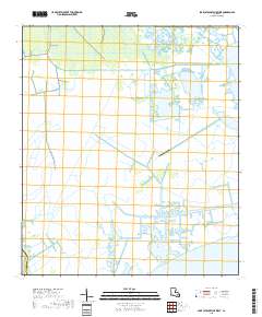 Lake Cataouatche West 2018 topographic map thumbnail