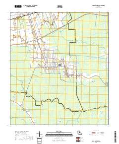 Lower Vacherie 2018 topographic map thumbnail