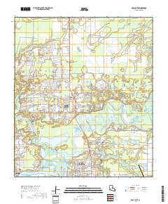 Moss Bluff 2018 topographic map thumbnail