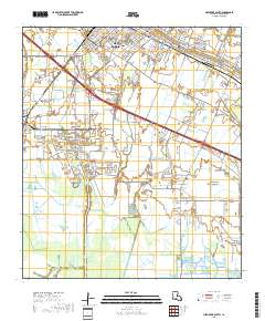 New Iberia South 2018 topographic map thumbnail