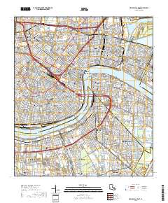 New Orleans East 2018 topographic map thumbnail