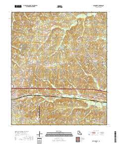 Ruston East 2018 topographic map thumbnail