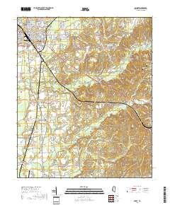 Amory 2018 topographic map thumbnail