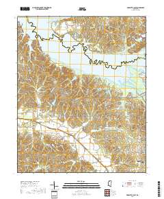 Arkabutla East 2018 topographic map thumbnail
