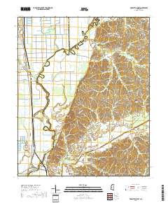 Arkabutla West 2018 topographic map thumbnail