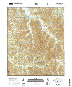 Coker Lake 2018 topographic map thumbnail