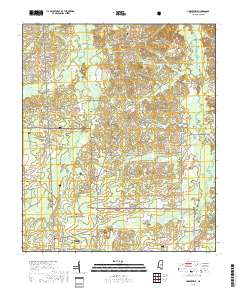 Harperville 2018 topographic map thumbnail