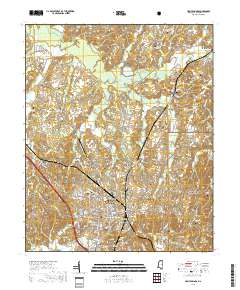 Holly Springs 2018 topographic map thumbnail