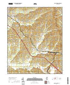 New Albany East 2018 topographic map thumbnail