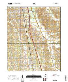 Senatobia 2018 topographic map thumbnail