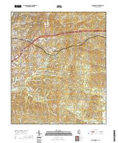 Vicksburg East 2018 topographic map thumbnail