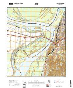 Vicksburg West 2018 topographic map thumbnail