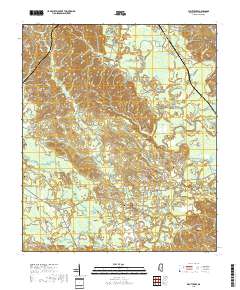Wautubbee 2018 topographic map thumbnail