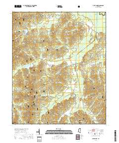 Puskus Lake 2018 topographic map thumbnail