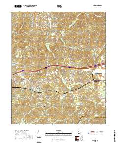 Coaling 2018 topographic map thumbnail
