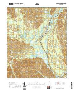 Coffeeville Lock And Dam 2018 topographic map thumbnail
