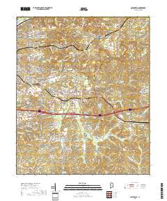 Cottondale 2018 topographic map thumbnail