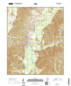 Fayette 2018 topographic map thumbnail