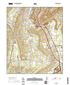 Alabaster 2018 topographic map thumbnail