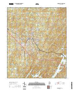 Alexander City 2018 topographic map thumbnail
