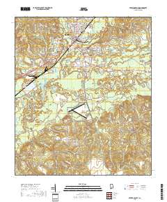 Brewton South 2018 topographic map thumbnail