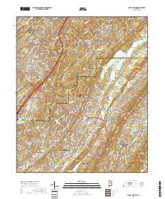 Cahaba Heights 2018 topographic map thumbnail