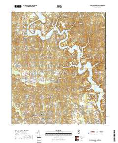 Lake Tuscaloosa South 2018 topographic map thumbnail