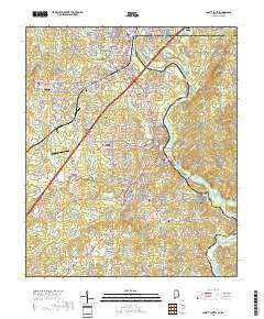 Lanett South 2018 topographic map thumbnail