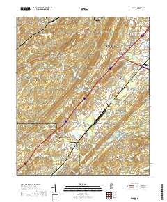 McCalla 2018 topographic map thumbnail