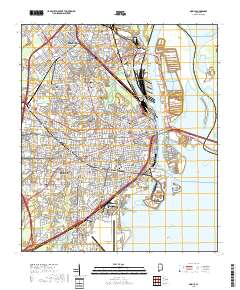 Mobile 2018 topographic map thumbnail