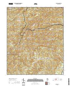 Pea Ridge 2018 topographic map thumbnail