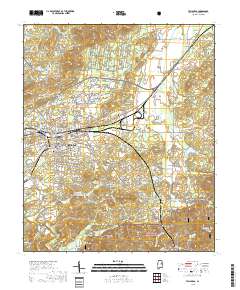 Talladega 2018 topographic map thumbnail