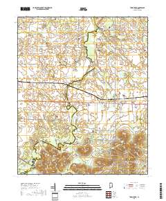 Town Creek 2018 topographic map thumbnail