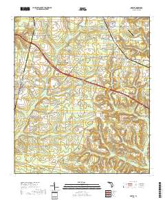 Gretna 2018 topographic map thumbnail
