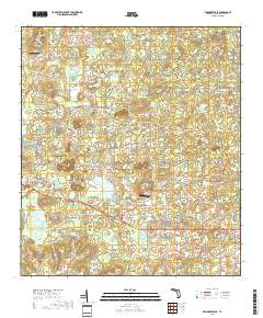 Brooksville SE 2018 topographic map thumbnail