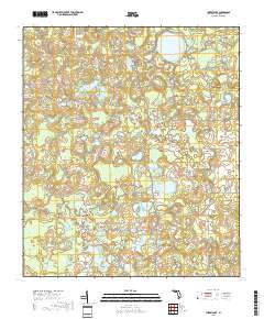 Cherry Lake 2018 topographic map thumbnail