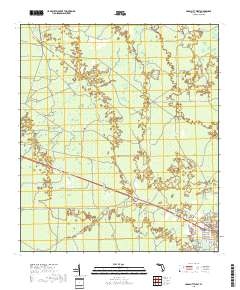 Cross City West 2018 topographic map thumbnail