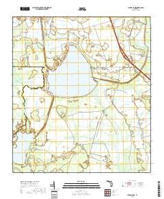 Cypress Lake 2018 topographic map thumbnail
