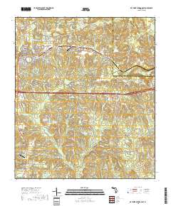 De Funiak Springs East 2018 topographic map thumbnail