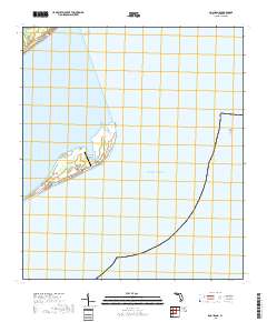 Dog Island 2018 topographic map thumbnail