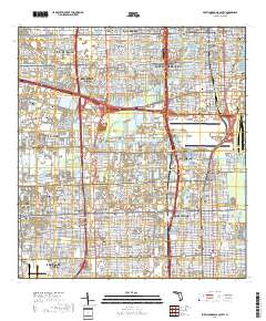 Fort Lauderdale South 2018 topographic map thumbnail