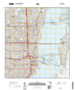 Miami 2018 topographic map thumbnail