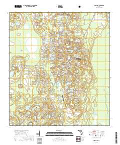 Pine Lakes 2018 topographic map thumbnail